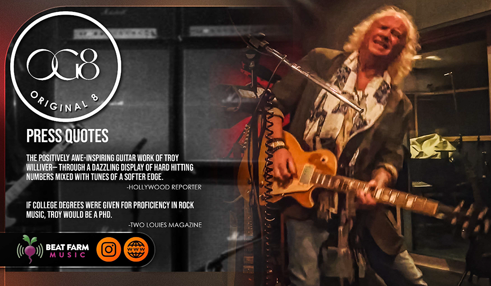 PRESS QUOTES THE POSITIVELY AWE-INSPIRING GUITAR WORK OF TROY WILLIVER- THROUGH A DAZZLING DISPLAY OF HARD HITTING NUMBERS MIXED WITH TUNES OF A SOFTER EDGE. -HOLLYWOOD REPORTER IF COLLEGE DEGREES WERE GIVEN FOR PROFICIENCY IN ROCK MUSIC, TROY WOULD BE A PHD. -TWO LOUIES MAGAZINE